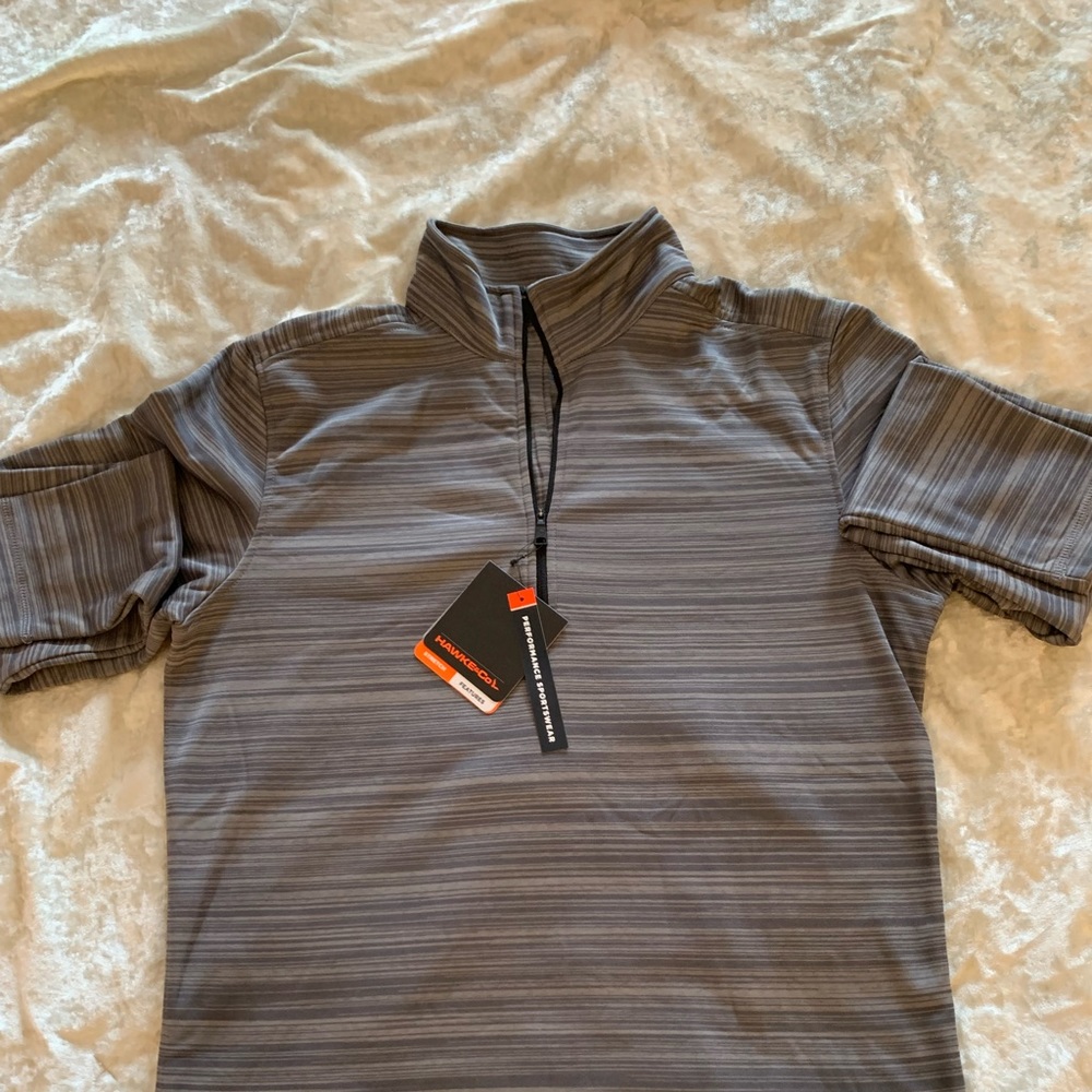 NWT Hawke & Co Performance Stretch 1/4 Zip Fleece Pullover.